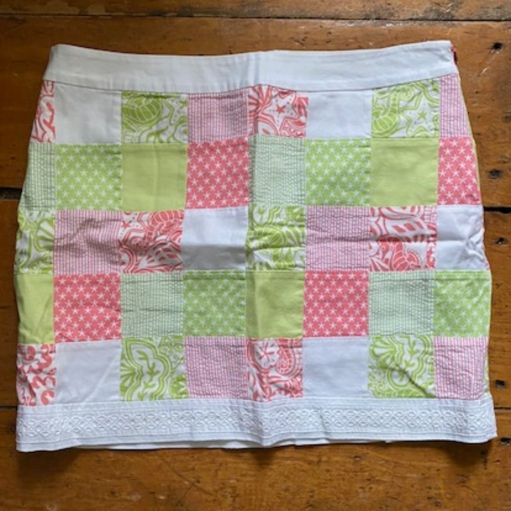 Vineyard Vines Womens Patchwork Mini Skirt size 10